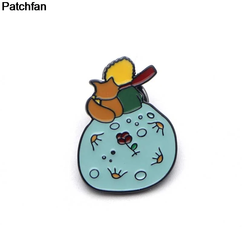 Patchfan Маленький принц одежда с рисунком лисы из цинкового шпильки para рюкзак