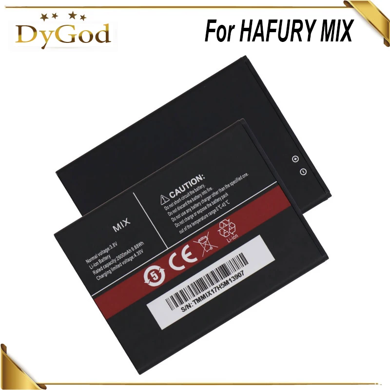 DyGod 2600mAh батарея для HAFURY MIX Высокое качество запасные батареи мобильного