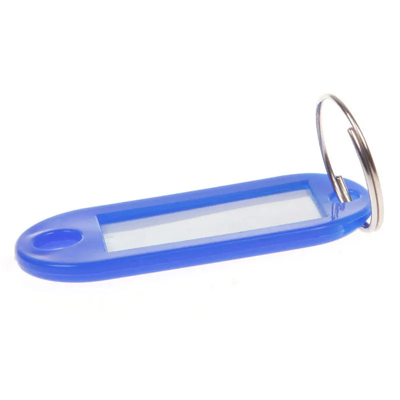 Пластиковые заготовки для брелоков 30 шт. кольцо ключей сделай сам бирки с именем