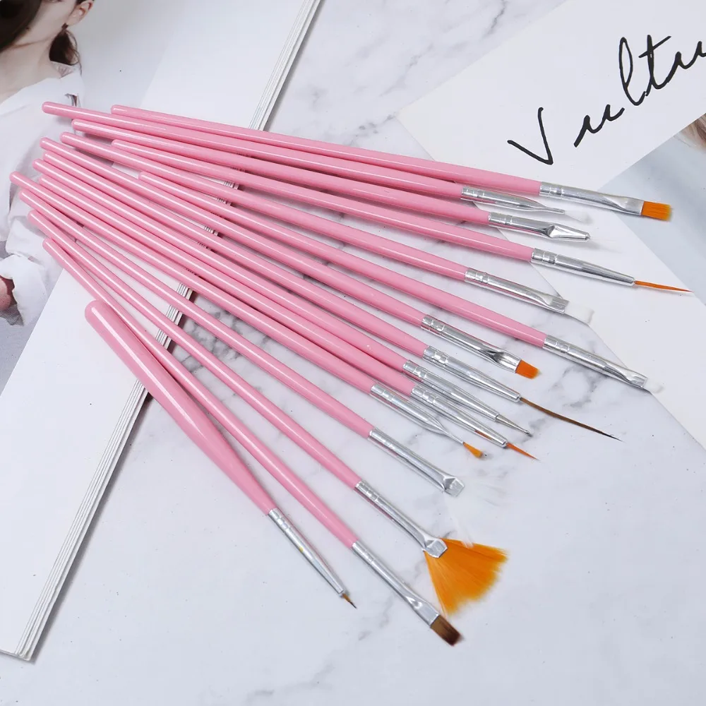 Набор кистей для нейл арта ручка точечной живописи светодиодный/УФ Гель лак