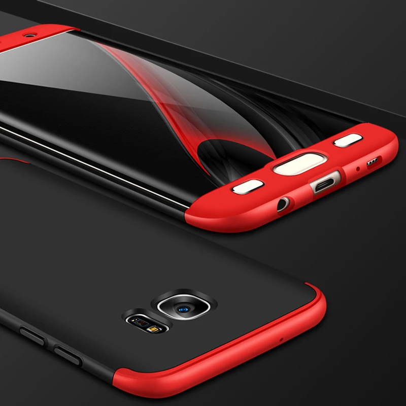 MLLSE 3 в 1 жесткий двойной Dip 360 полная защита чехол для телефона SAMSUNG Galaxy S7 Edge тонкий