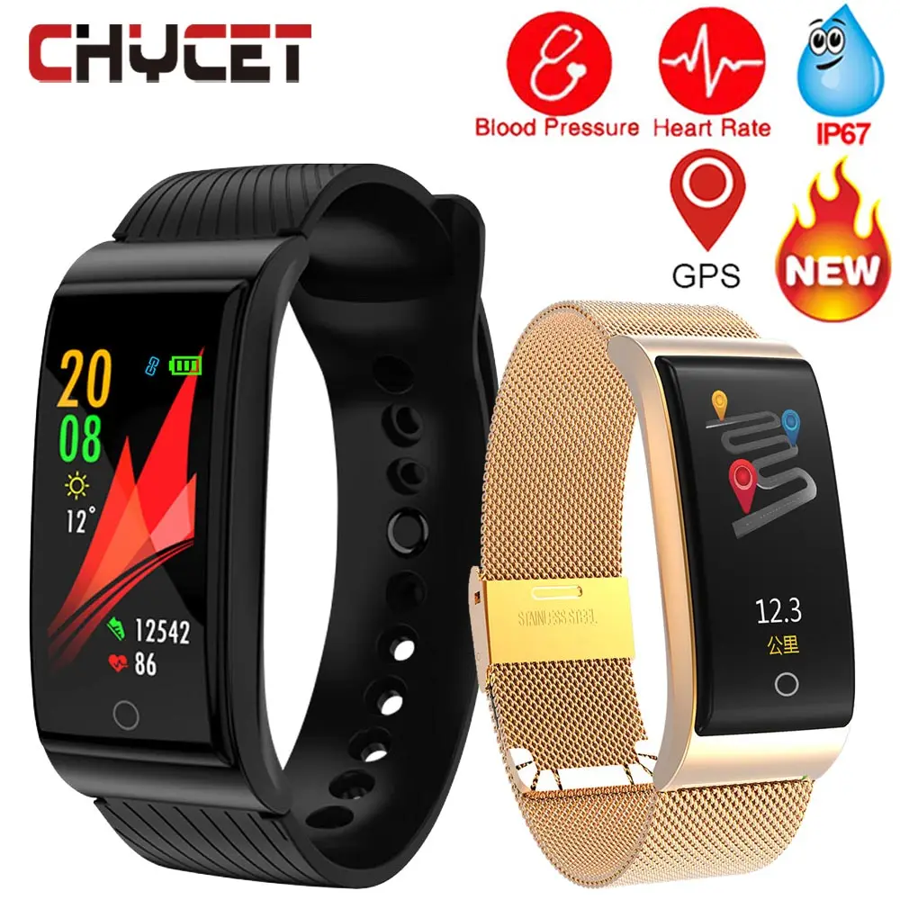 F4 Фитнес браслет крови Давление Водонепроницаемый Цвет Экран трекер часы