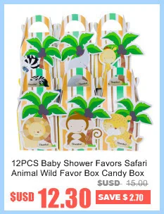 15Pcs/Pack 2M Happy Family Baby Shower Cartoon Animal Garland Striped Paper Flags Banner Decor Birthday Party Supplies For kids