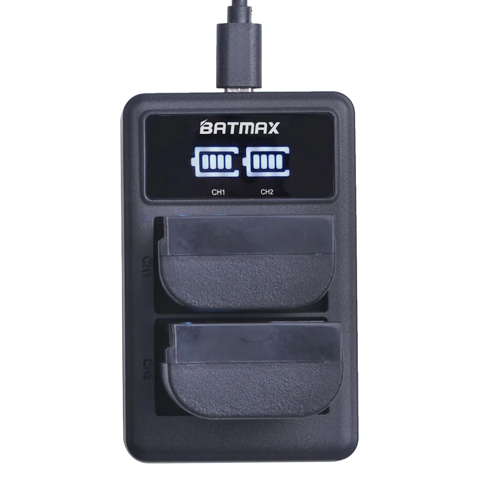 2x LP E6 LPE6 LP-E6 E6N Battery 2650mAh + LED Dual Charger For Canon EOS 5DS R 5D Mark II III 6D 7D 80D Camera | Электроника