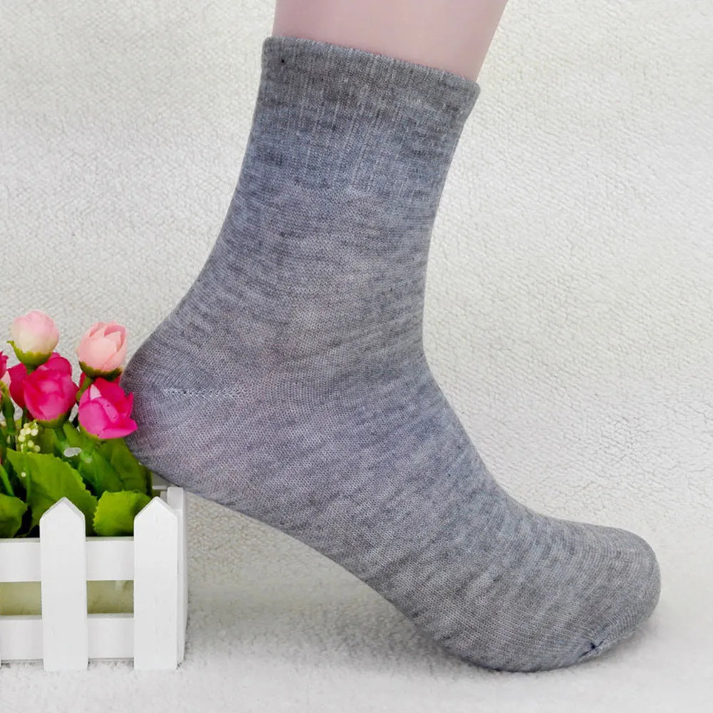 2018 FASHION High Quality Mens Business Cotton Socks Casual Gray Black White Y90130JUNE5 | Мужская одежда