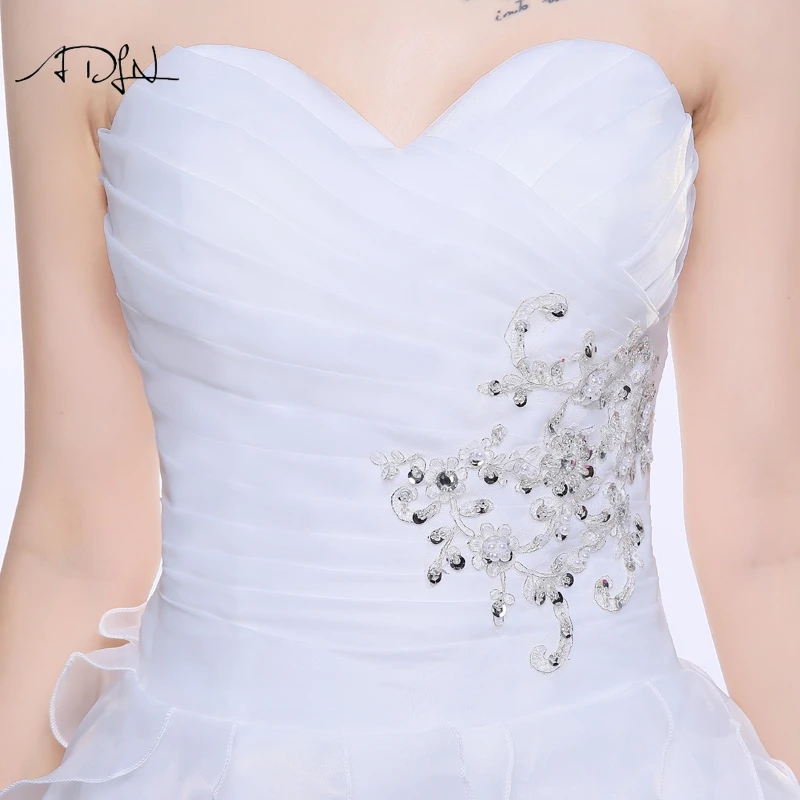 Платье Свадебное ТРАПЕЦИЕВИДНОЕ из органзы со шнуровкой на спине|vestido de noiva|vestido