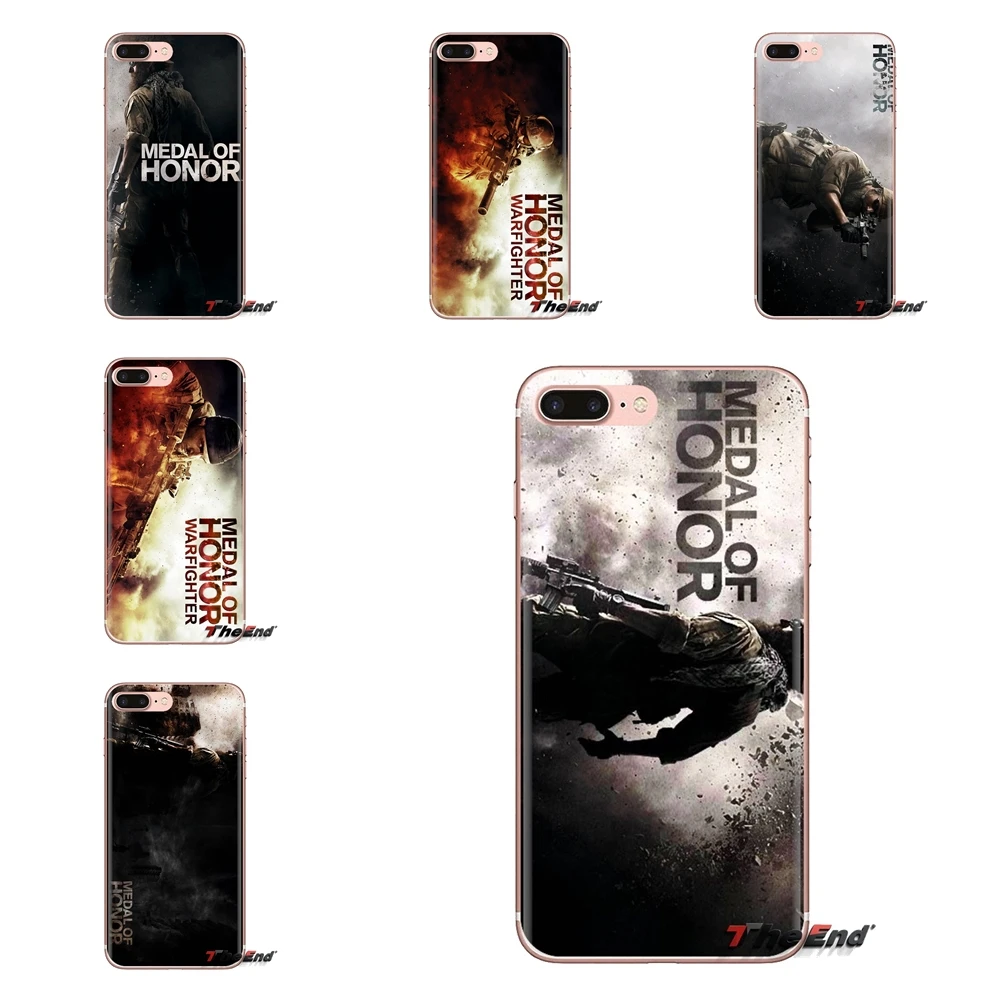 Medal of Honor Logo shooting game Silicone Cover For Sony Xperia Z Z1 Z2 Z3 Z5 compact M2 M4 M5 C4 E3 T3 XA Huawei Mate 7 8 Y3II |