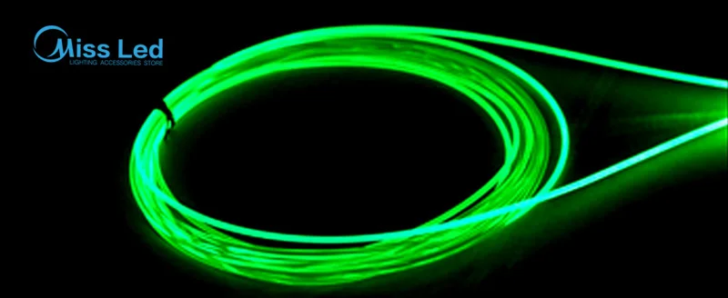 Оптовая продажа светодиодный волоконно оптический кабель 100 м/рулон 2 мм PMMA