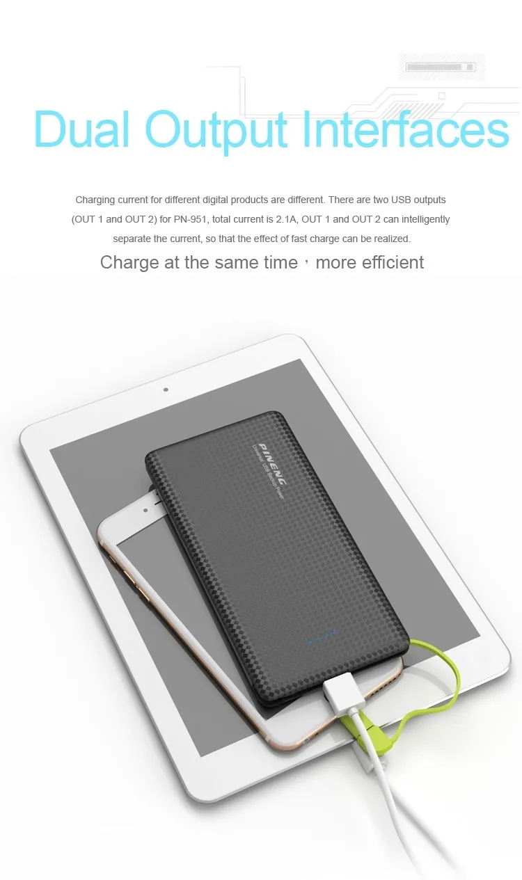 Портативное зарядное устройство 10000 mah power Bank для Xiaomi Mi 9 IPhone 2usb с высокой емкостью внешний высокомощный аккумулятор