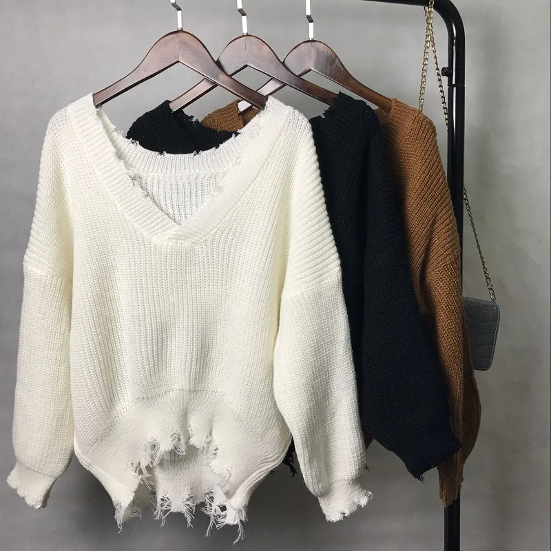 Женский короткий шерстяной свитер демисезонный с пузырьковыми рукавами