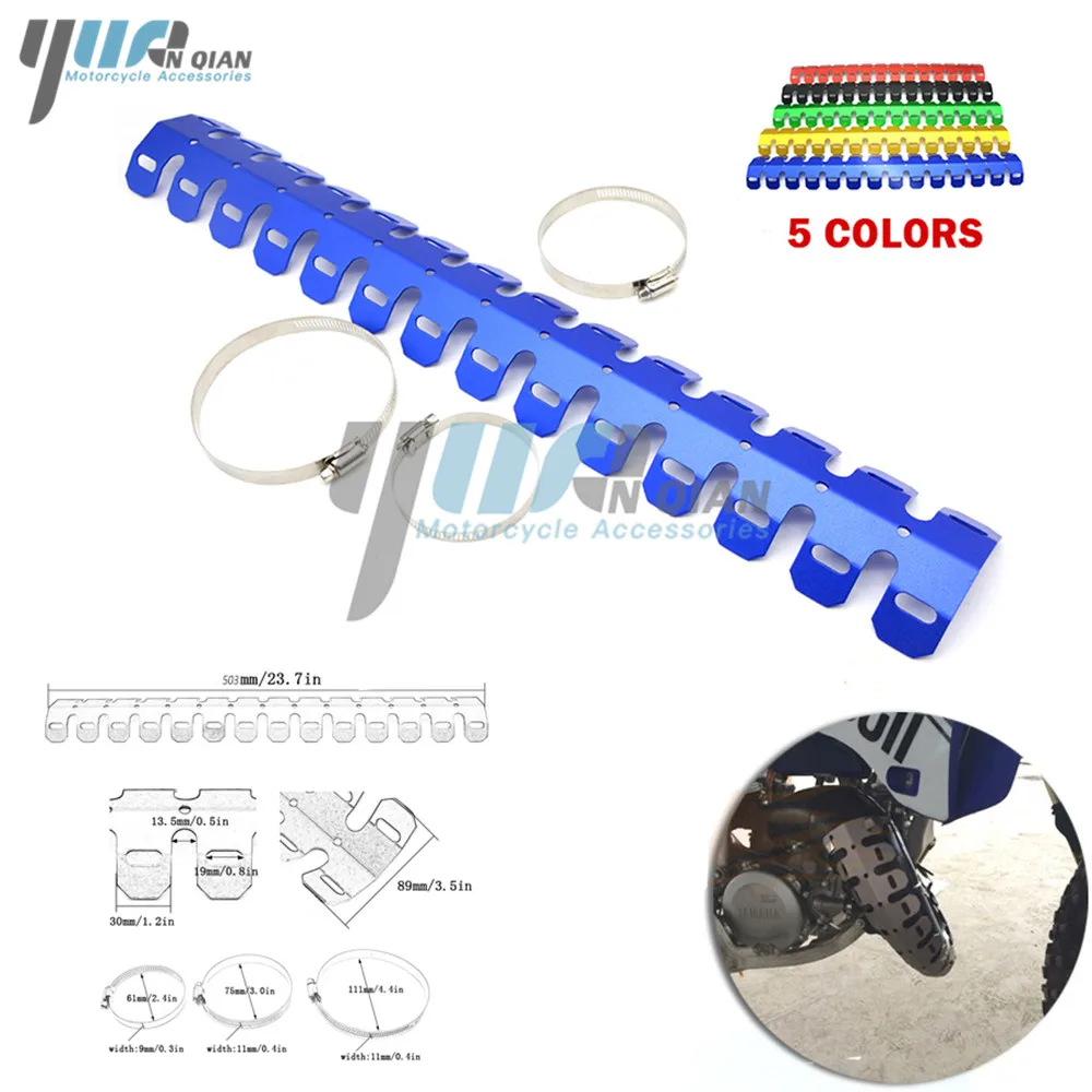 YUANQIAN Universal Motorcycle Exhaust Muffler Pipe Leg Protector Heat Shield Cover For mt 09 mt-09 mt07 mt-07 xmax 125 200 400 | Автомобили