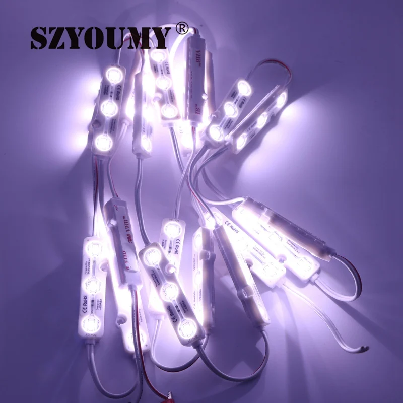 

SZYOUMY IP68 SMD 3 LEDS 5730 LED ultrasonic Modules Waterproof Led Module Outdoor Lightbox Lighting Cool white Green Blue Red