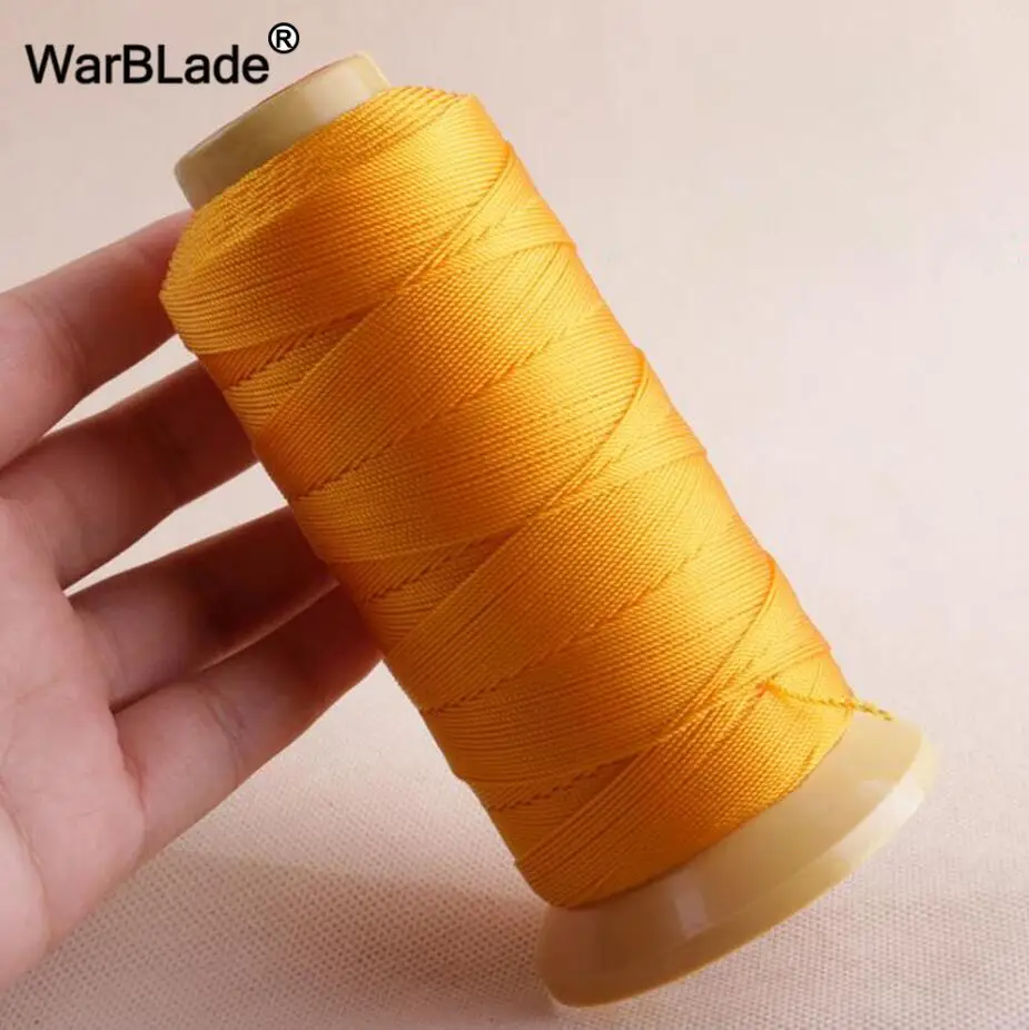 Golden WBL нейлоновый шнур 0,2 мм 0,4 мм 0,6 мм 0,8 мм 1 мм Полиамид шнур швейные нитки веревки шелк Бисер строка для DIY плетеный провод для изготовления ювелирных изделий - Цвет: Golden