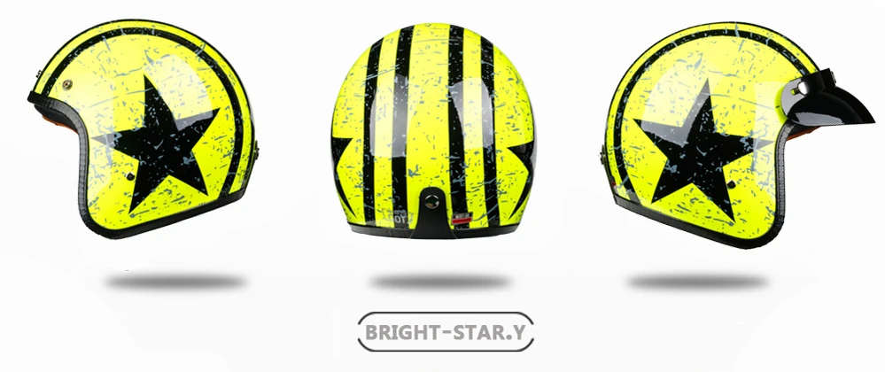 LDMET moto rcycle шлем реактивный открытый шлем капитан звезда cascos para moto Винтаж пилот кафе гонщик руля лето