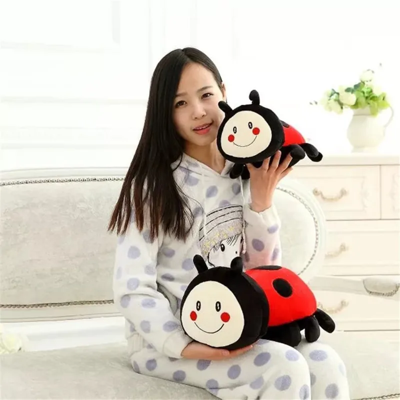 Kawaii Мультфильм Божья коровка Мягкие плюшевые игрушки кукла милые животные