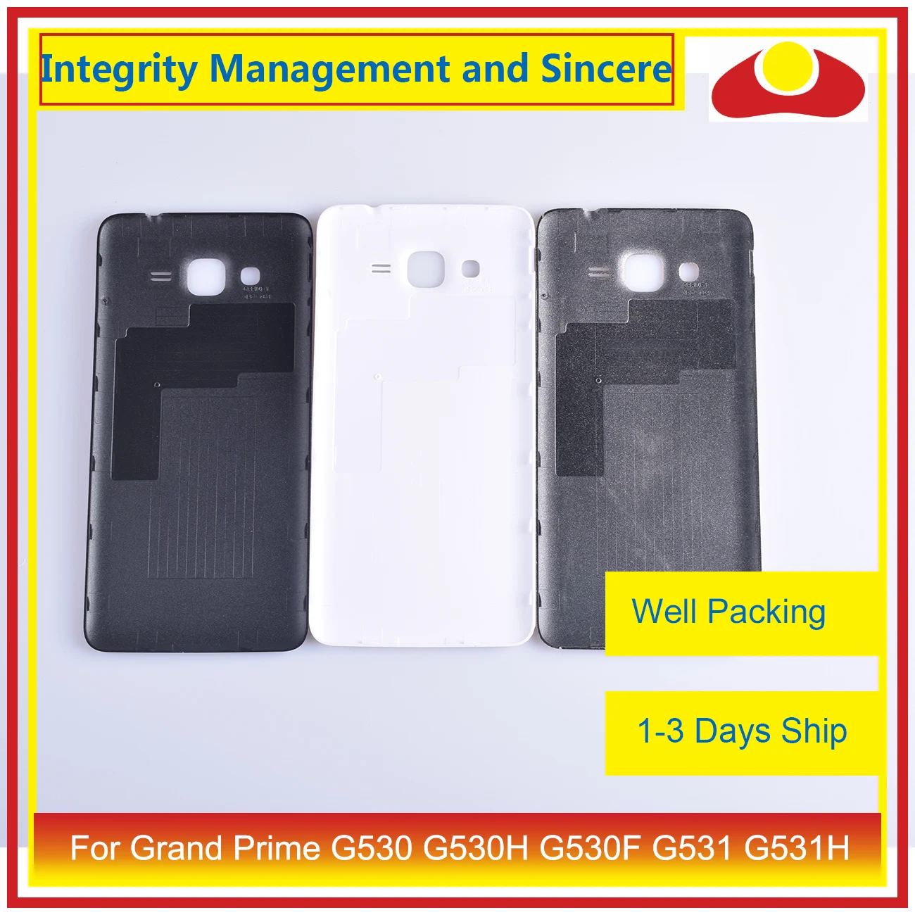 10 шт./партия для samsung Galaxy Grand Prime G530 G530H G530F G531 G531F корпус батарейного отсека задняя крышка корпуса Корпус Корпуса
