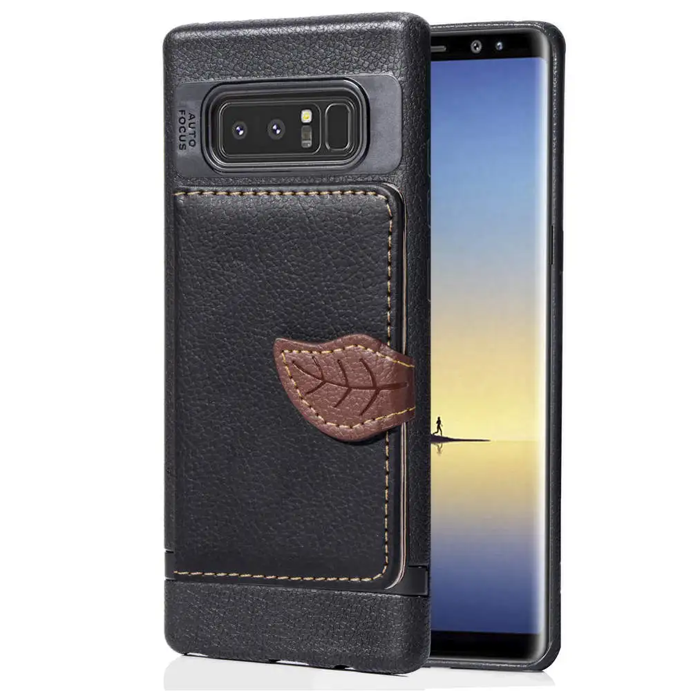 Leather Card wallet stand bumper For Samsung galaxy Note 8 S9 S8 plus j2 prime j5 pro j3 2017 j4 j6 a6 a8 2018 phone case Cover |