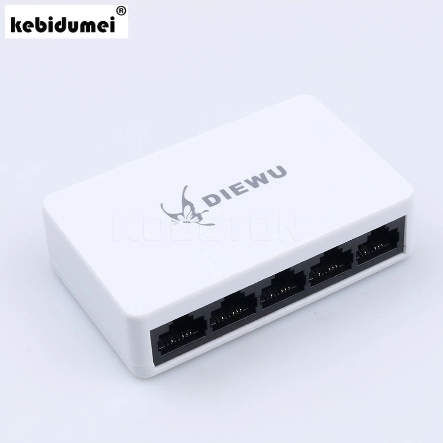 Новинка 5 портов 10 100 Мбит/с Fast Ethernet LAN RJ45 сетевой коммутатор концентратор