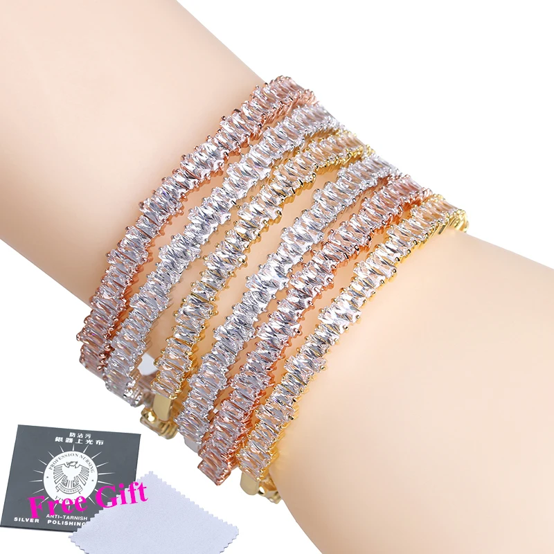2017 модные регулируемые браслеты на запястье с высококачественным фианитом и в