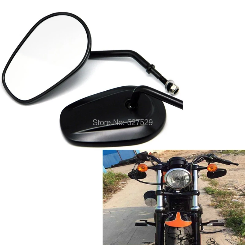 2X мотоциклетные зеркала зеркало заднего вида 8 мм нить заднего вида для Harley Road King Classic SOFTAIL XL XL883 SPORTSTER