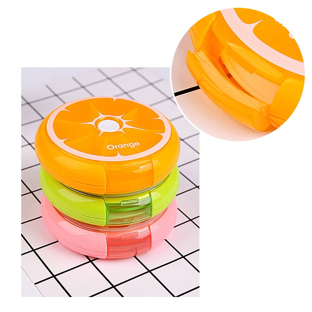 OLIECO RotateWeekly круглый пилюля Чехлы разветвитель медицина Органайзер дорожная