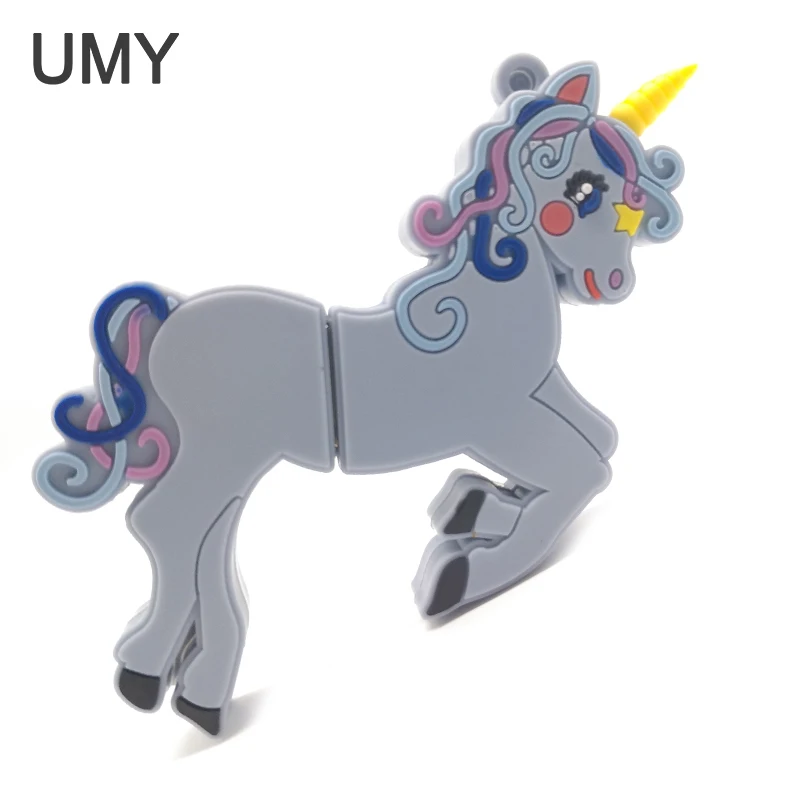 USB флеш накопитель с мультяшным единорогом карта памяти милые подарки память USB2.0