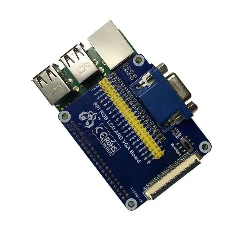 Raspberry Pi 7 дюймов LCD 1024x600 IPS дисплей и VGA разъем DPI драйвер|raspberry pi|pi 7lcd raspberry pi |