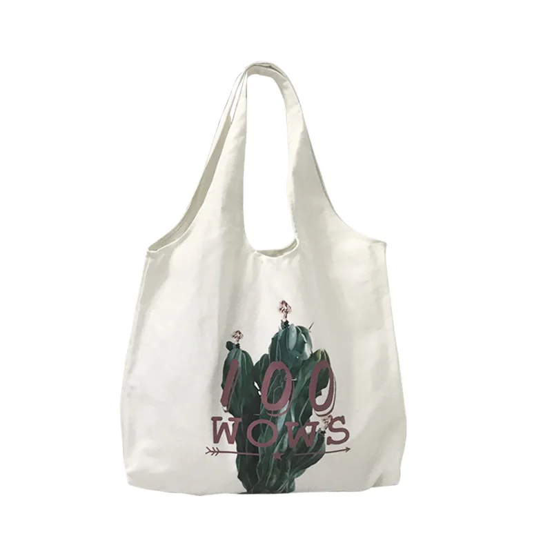 Оригинальный дизайн женская сумка 2018 повседневная сумка-тоут С КАКТУСОМ большая