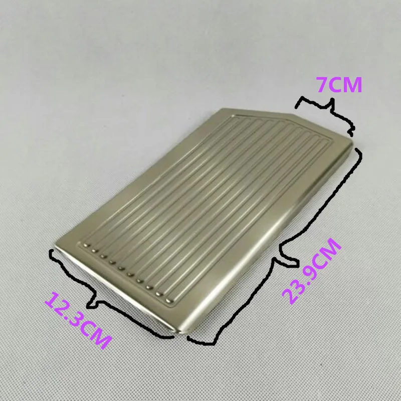 Автомобильная внутренняя Тормозная лампа для ног из нержавеющей стали рамка