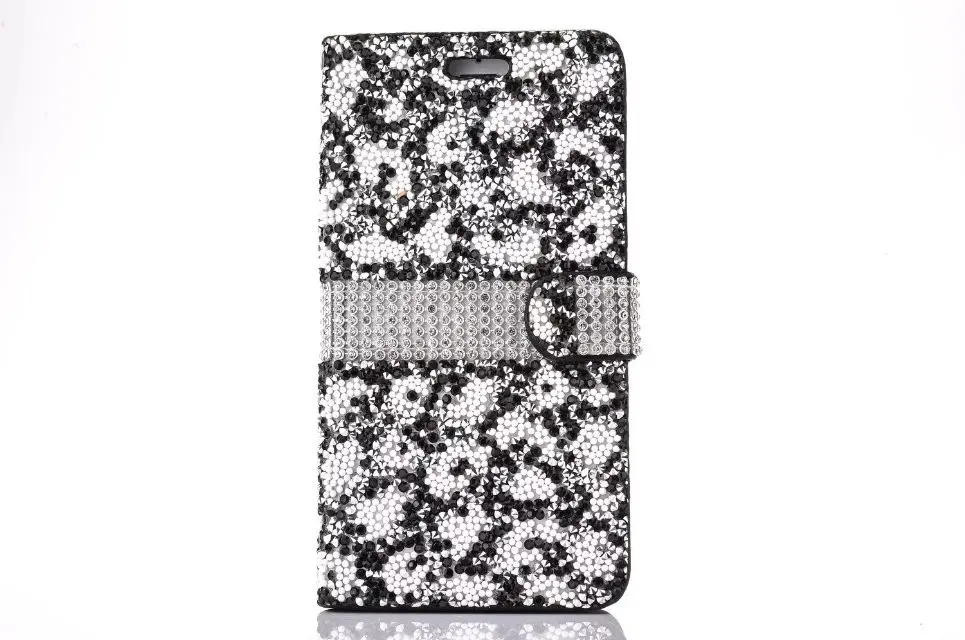 Желе алмаз магнитного притяжения PU кожаный бумажник чехол с карт памяти для iPhone 7