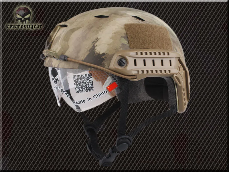 Base Jump Fast Helmet (A-TACS) Protective Goggle BJ Type army of helmet   EM8818F