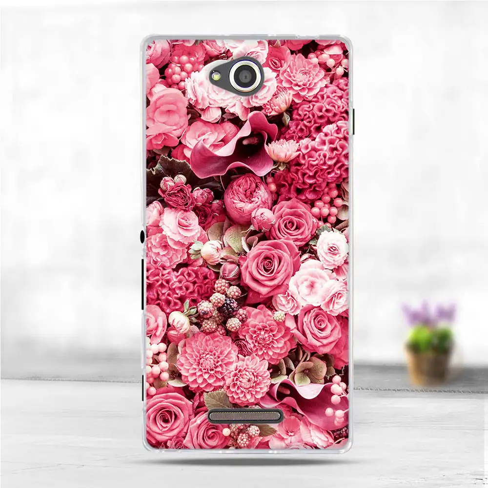 Чехол для Sony Xperia C CN3 S39H C2305 Мягкий Силиконовый ТПУ чехол-накладка ультратонкие