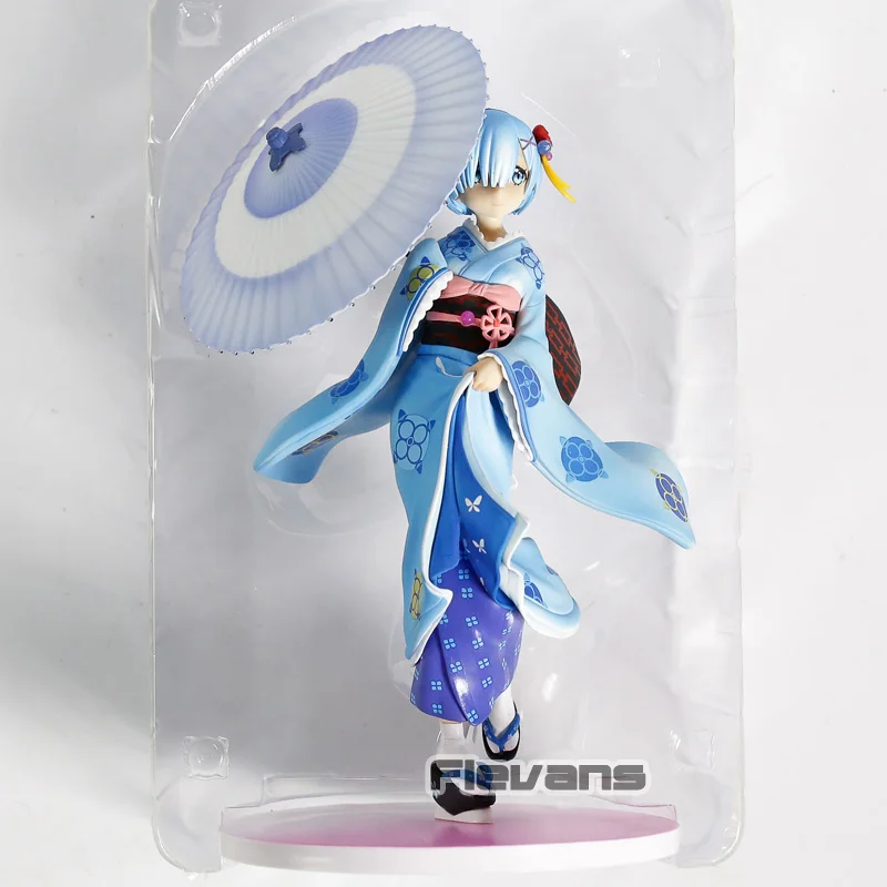 Аниме Re:Zero kara Hajimeru Isekai Seikatsu Rem Ukiyo e Dress Ver. Фигурка кукла из ПВХ Коллекционная модель
