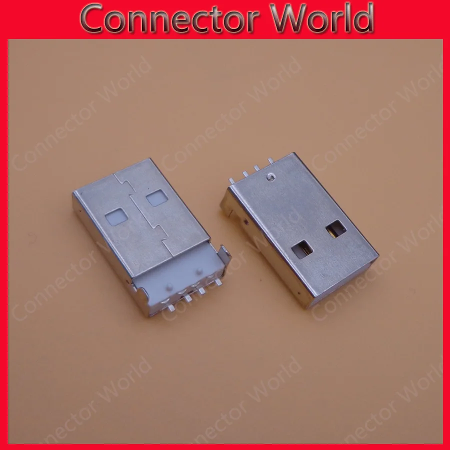 10 1000 шт./лот USB 2 0 штекер тип A PCB разъем прямоугольный 90 градусов SMT SMD micro jack