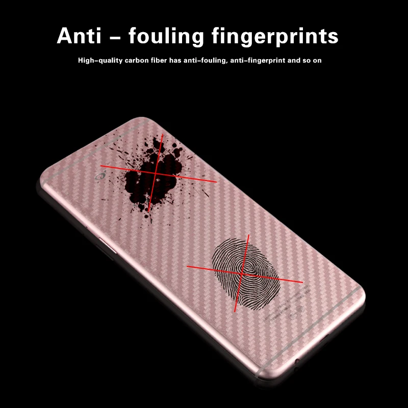 Защитная пленка для экрана с 3D рисунком из углеродного волокна мягкая задняя Huawei