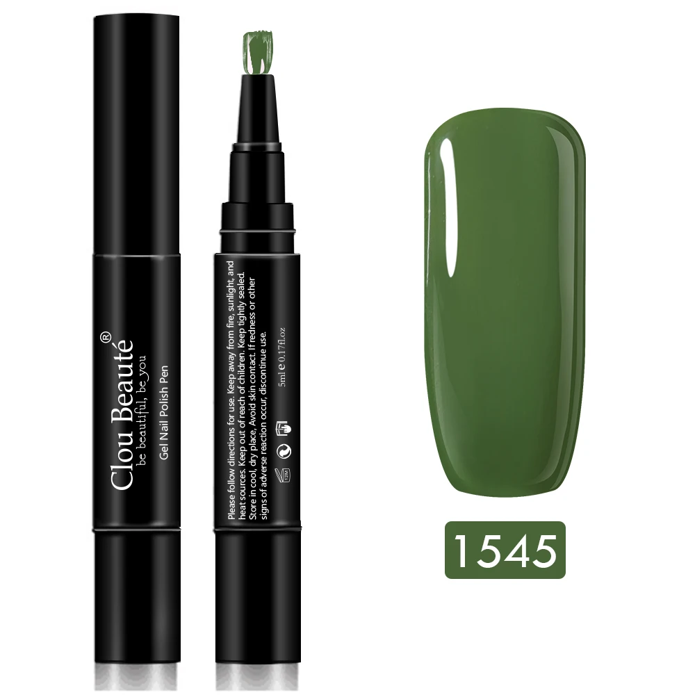 1545 Clou Beaute 60 чистых цветов гель лак для ногтей ручка paznokcie Маникюр УФ-гель для ногтей Гибридный гель лак для ногтей набор гель-краски - Цвет: 1545