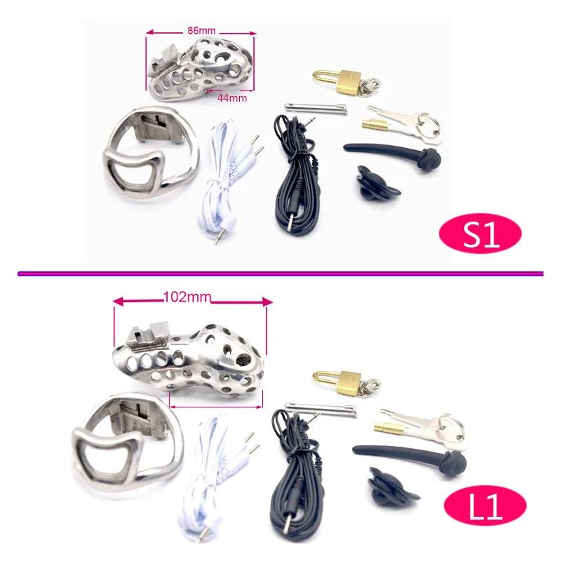 Электро клетка верности из нержавеющей стали мяч носилки петух замок пенис