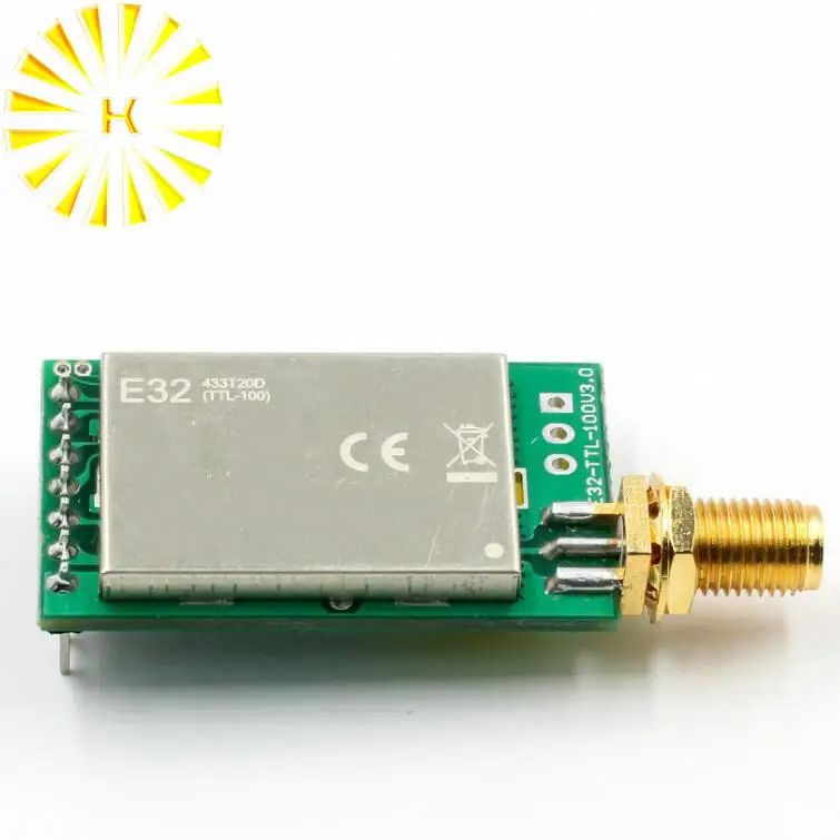 

SX1278 433 MHz Wireless rf Module iot Transceiver CDSENET E32-433T20DT UART Long Range 433MHz rf Transmitter Receiver Connector