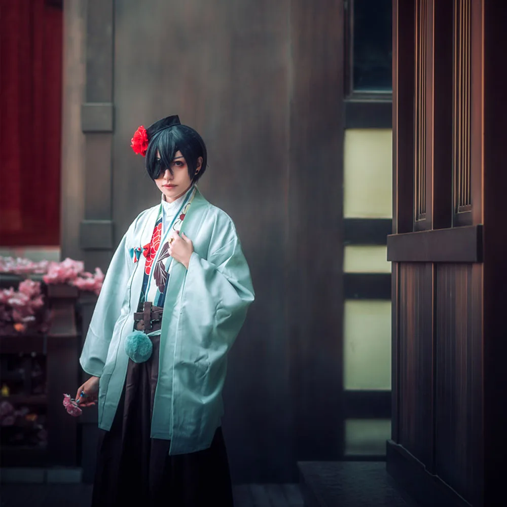 VEVEFHUANG Аниме Черный Дворецкий Косплей Kuroshitsuji японское кимоно Чайный домик Ciel Phantomhive косплей, карнавальный костюм вечерние Cos