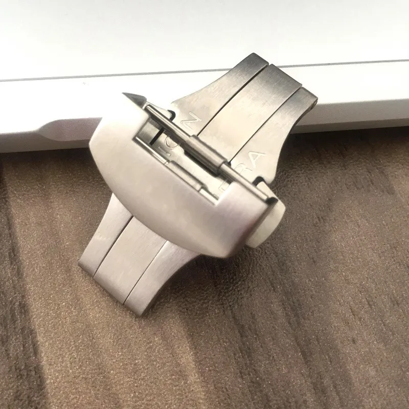 MERJUST DIY матовый 22 мм Серебристый Металл Нержавеющая сталь ремешок Бабочка Пряжка для PAM Panerai ремешок застежка пряжка