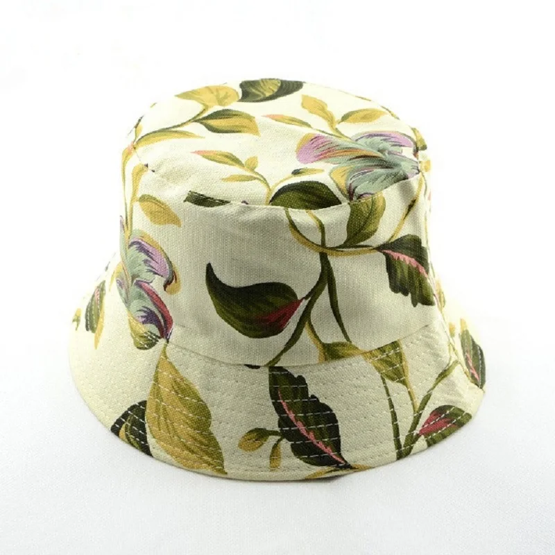 Панама женская хлопковая с цветочным принтом 1 шт.|cotton bucket hat|bucket hathat hat |