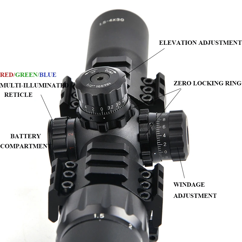 Тактический Оптический прицел Bestsight 1 5 4x30 с длинным глазом охотничий тройным