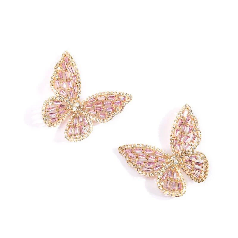 Роскошные бабочки насекомые Funmode красочные фианиты женское свадебное платье