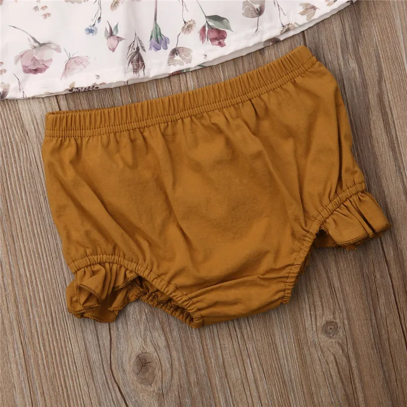 Новинка 4 шт. детский топ с оборками и рукавами для новорожденных девочек