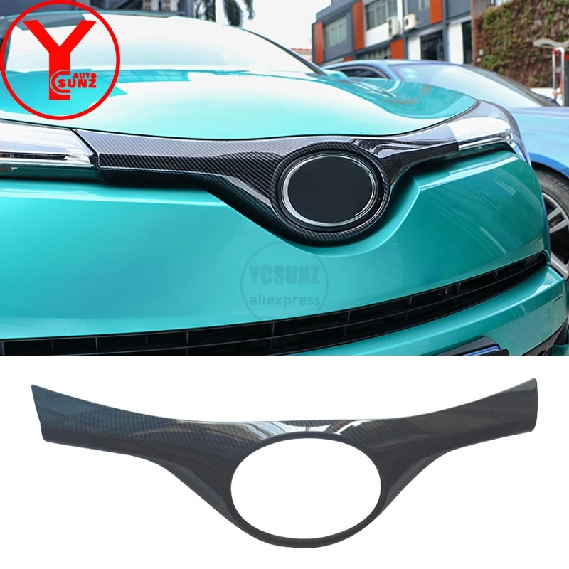 YCSUNZ ABS карбоновый автомобильный эмблема крышки части для toyota chr 2018 2019 аксессуары