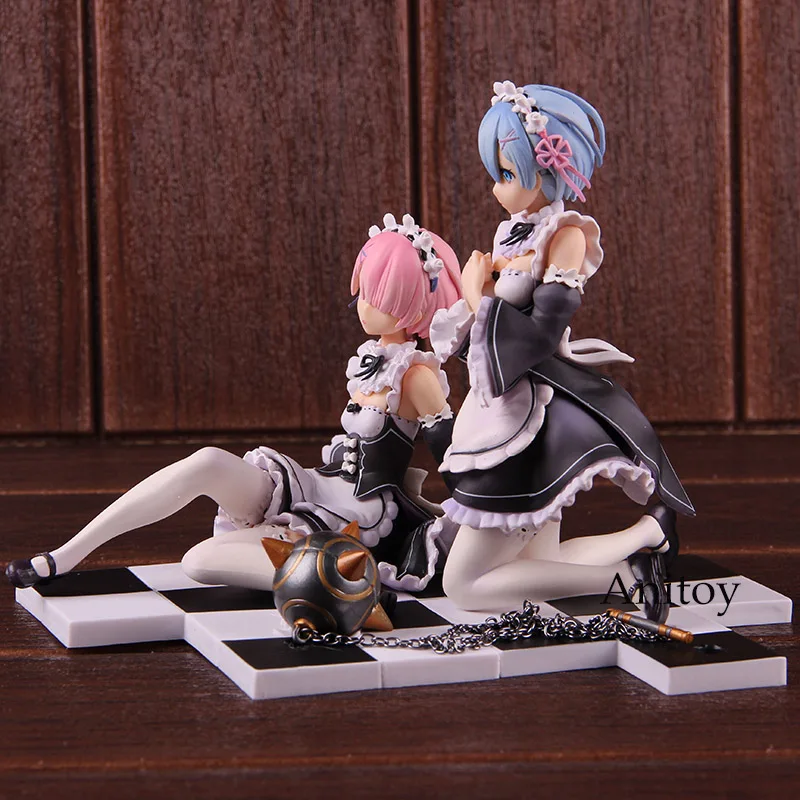 Re: Zero Hajimeru Isekai Seikatsu Аниме Фигурка Rem Ram 1/8 Масштаб ПВХ Фигурки Коллекционная модель игрушки