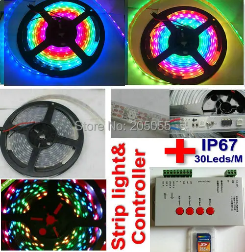 Светодиодная ленсветильник WS2812B с программируемым контроллером умная