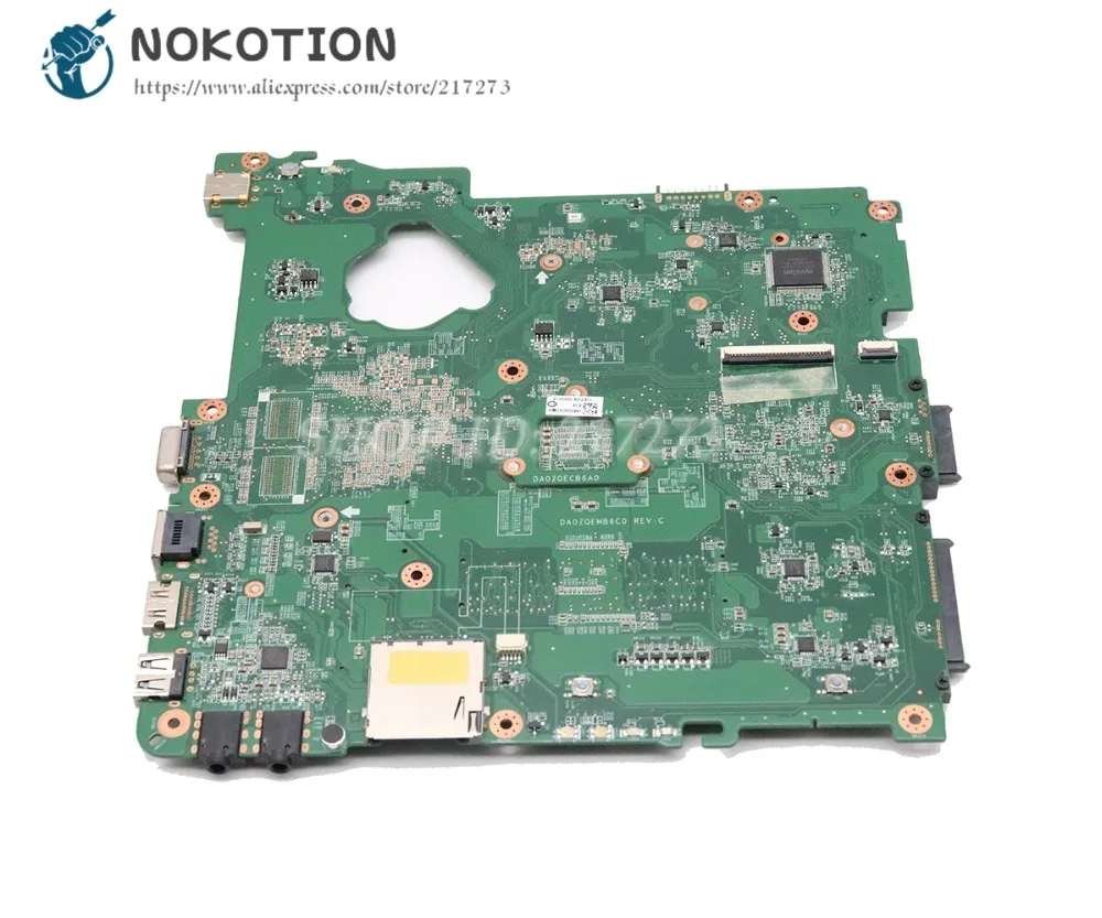 NOKOTION для Acer aspire 4253 материнская плата ноутбука DDR3 с процессором на борту DA0ZQEMB6C0