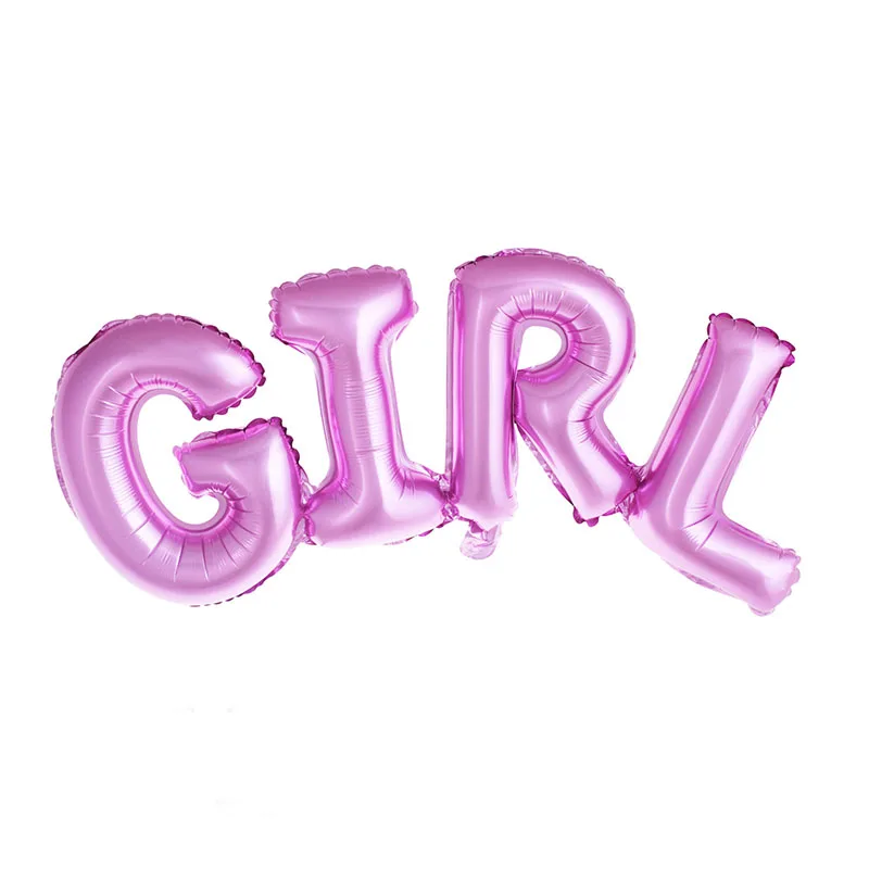 Boy girl connection Letter foil balloons children party decoration birthday inflatable Helium Balloon baby shower | Дом и сад