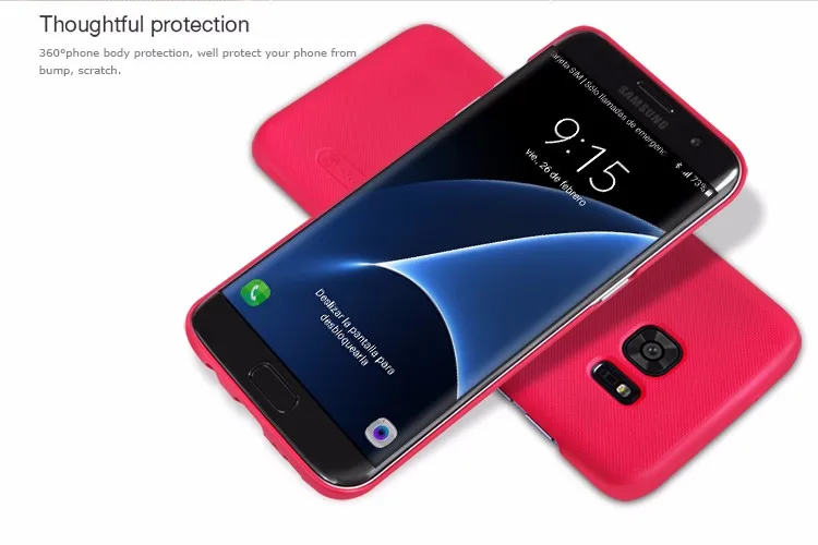 Чехол для samsung Galaxy S7 Edge, задняя крышка, чехол NILLKIN, Супер Матовый экран, защита экрана и розничная посылка